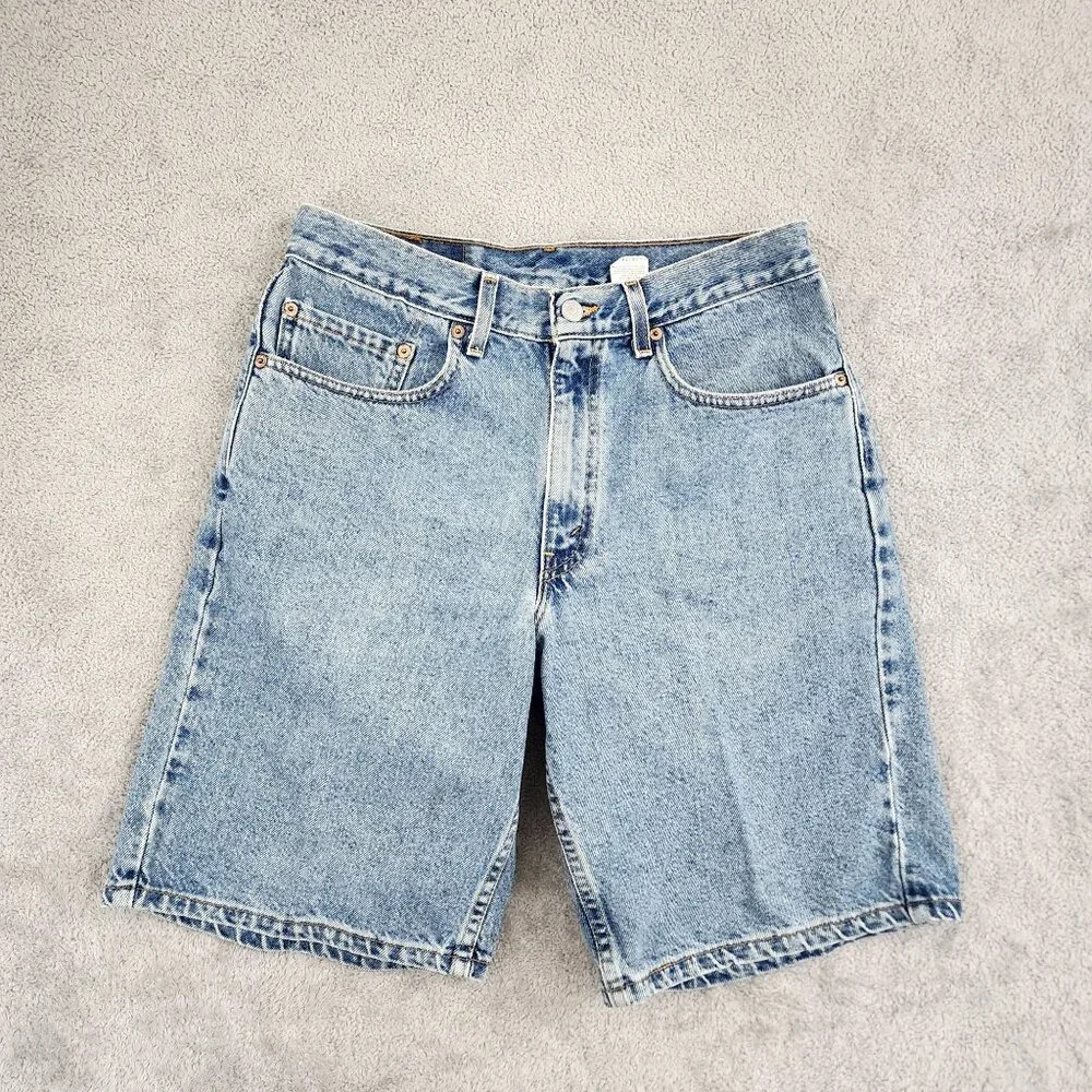 Vintage USA Levis 550 Mens Relaxed Fit Jean Shorts Size 32 Bermuda 27PT - Picture 1 of 7